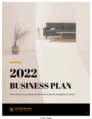 premium and accessible Template: Businessplan für Designberater