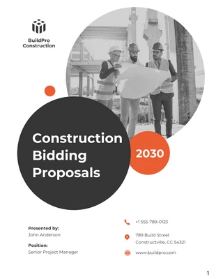 business  Template: Construction Bidding Proposals
