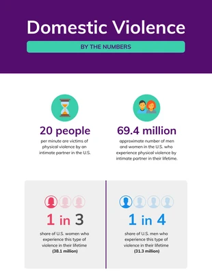 Domestic Violence Statistical Infographic