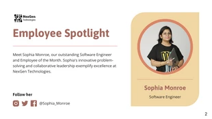 Spotlight on Success: Employee of the Month Company Presentation - Seite 2