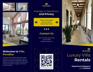 premium  Template: Luxury Villa Rental Brochure