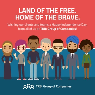 Free  Template: Publicación ilustrativa de Instagram del Día de la Independencia