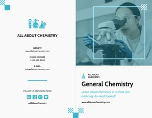 Free  Template: Science Brochure Template