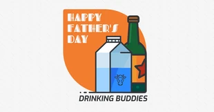 Free  Template: Humor Father's Day Facebook Post