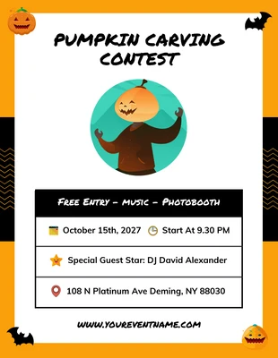 Free  Template: Pumpkin Contest Flyer