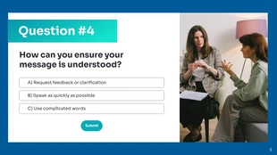 Effective Communication Workshop Quiz Presentation - صفحة 5