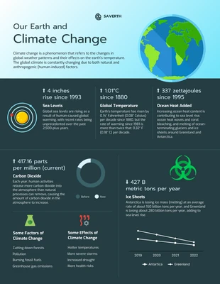 premium  Template: Infographic About Planet Earth Template