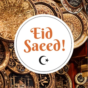 Free  Template: Postagem no Instagram de Feliz Eid