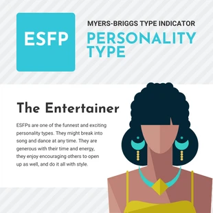 premium  Template: ESFP-Persönlichkeitstyp Instagram-Post