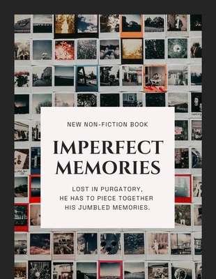 Free  Template: غلاف كتاب فوتوغرافي غير خيالي باللون الرمادي الداكن