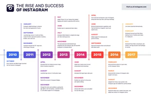 Instagram Success Timeline Infographic