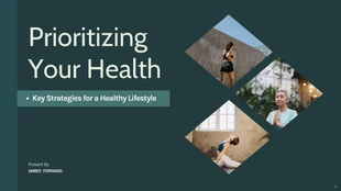 business  Template: Presentazione verde semplice sulla salute