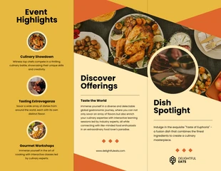 Food Event Trifold Brochure - صفحة 2