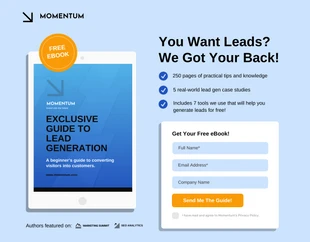 Free  Template: Ebook Landing Page