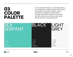 Green, Black, White Minimalist Brand Guideline Presentation - Pagina 4