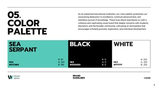 Green, Black, White Minimalist Brand Guideline Presentation - صفحة 6