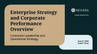 business  Template: Modèle de présentation d'entreprise professionnel