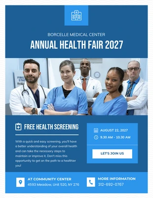Free  Template: Health Fair Flyer
