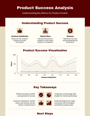 business  Template: Infographie sur l'analyse du succès des produits