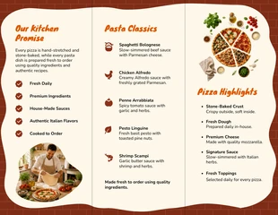 Tri Fold Food Brochure Design - page 2