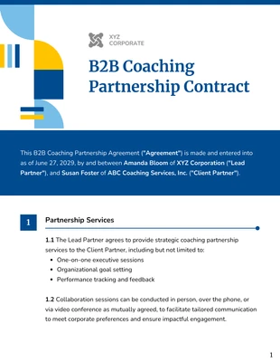 business interactive Template: B2B-Vertragsvorlage