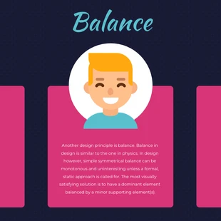 Free  Template: Principio di design dell'equilibrio Post su Instagram