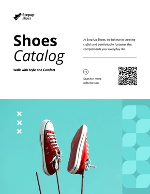 Free  Template: Modelo de catálogo de sapatos