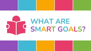 Free  Template: Cabeçalho de blog divertido e colorido da Smart Goal