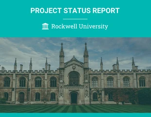 premium  Template: Relatório de status do projeto universitário