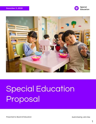 premium  Template: Special Education Proposal