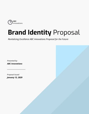 business  Template: Brand Identity Proposal