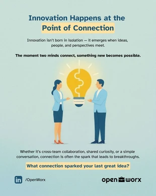 business  Template: Plantilla de conexión de punto de innovación en redes sociales