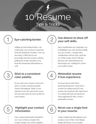 business  Template: Gray Resume Tips