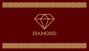Luxurious Maroon and Gold Jewelry Business Card - page 2
