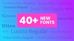 Free  Template: New Fonts Blog Header