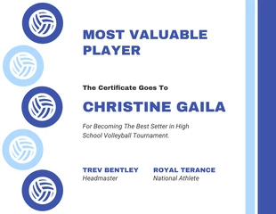 Free  Template: White And Blue Monochrome Simple Volleyball Tournament Sport Schedule