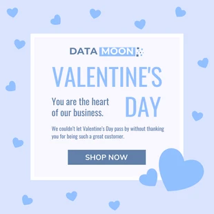 business  Template: Instagram-Post zum Valentinstag eines Kunden