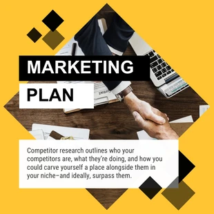 business  Template: Diamond Marketing Plan Instagram Post