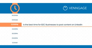 Free  Template: Estrategia de contenidos B2C Timing LinkedIn Post