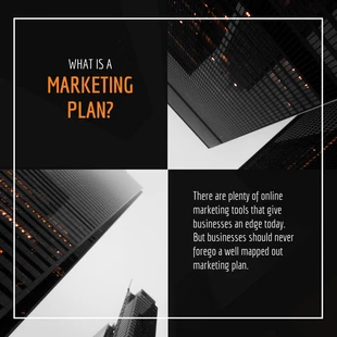 Free  Template: Dark City Marketing Plan Instagram Post
