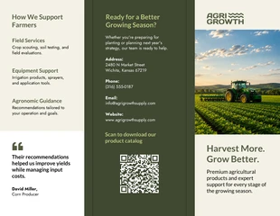 business Template: Agriculture Product Brochure