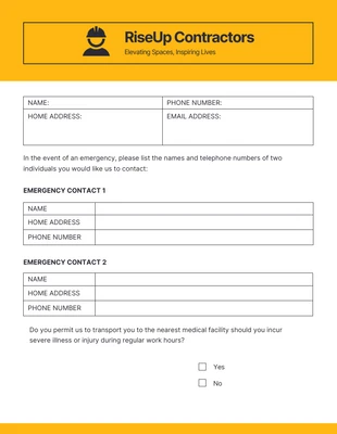 Free  Template: Clean Minimalist White and Yellow Construction Form