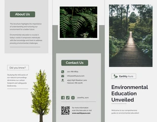 business  Template: Environmental Education Brochure