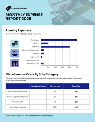 Free  Template: Free Expense Report Template
