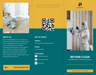 Free  Template: Green Cleaning Solutions Brochure