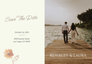 Free  Template: Esthétique Fall Save The Date