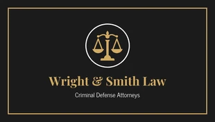 Gold Law Personal Business Card - Pagina 2