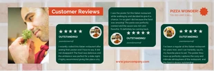 Free  Template: Green Pizza Restaurant Review Banner