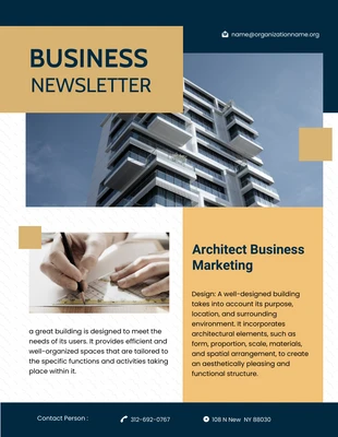 Free  Template: Golden Business Marketing Architect
