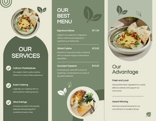 Green and Cream Food Brochure - Seite 2
